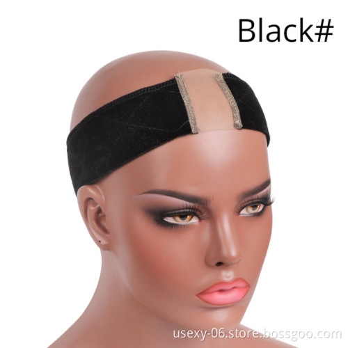 Black Beige Skin Color Wig Headband With Lace New Wig Accessories Velvet Wig Grip Headbands